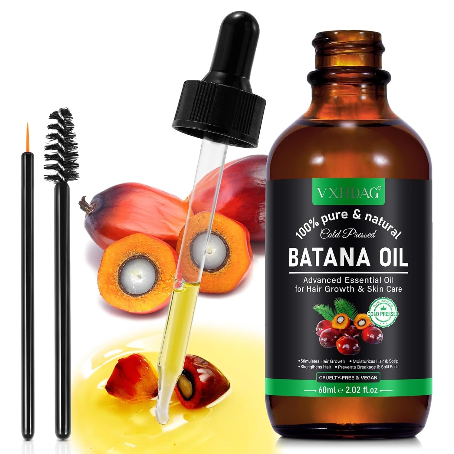 Aceite de Batana 100% Puro Orgánico – Crecimiento y Reparación Capilar Intensiva (60ml) - Imagen 2