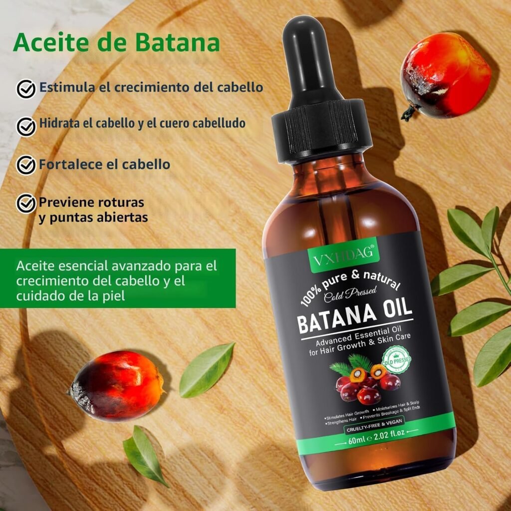 Aceite de Batana 100% Puro Orgánico – Crecimiento y Reparación Capilar Intensiva (60ml)