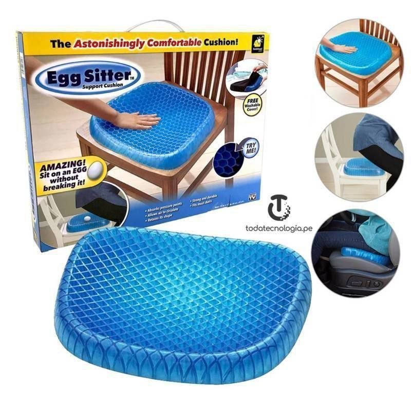 Cojín Ergonómico de Gel De Alta Densidad Egg Sitter + Funda Antideslizante